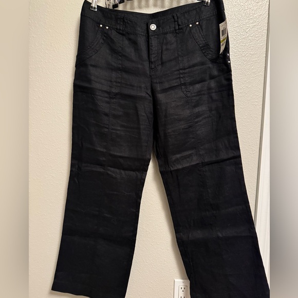 Women’s Black Linen Pants - size 14 - Picture 1 of 6